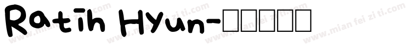 Ratih Hyun字体转换